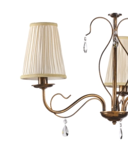 LAMPADARIO 3 LUCI ONLI "DELIA" BRONZO E14